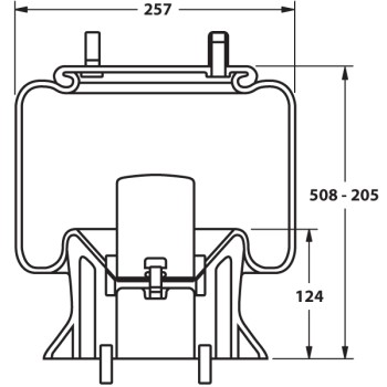 Air Spring Assembly - SAF 2618V Modular / Trailer